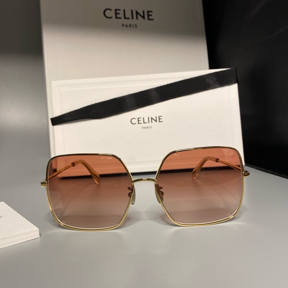 CELINE metal frame sunglasses
